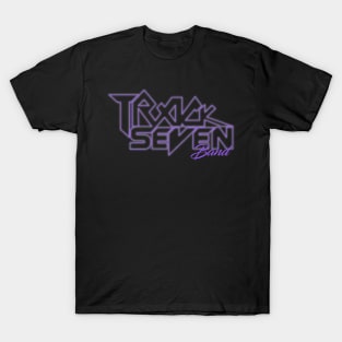 Purple See Through Track Seven Band Logo T-Shirt